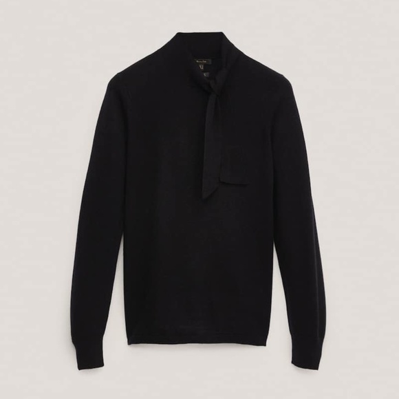 Sweater with bow detail on the neck MASSIMO DUTTI - Picture 5 of 5